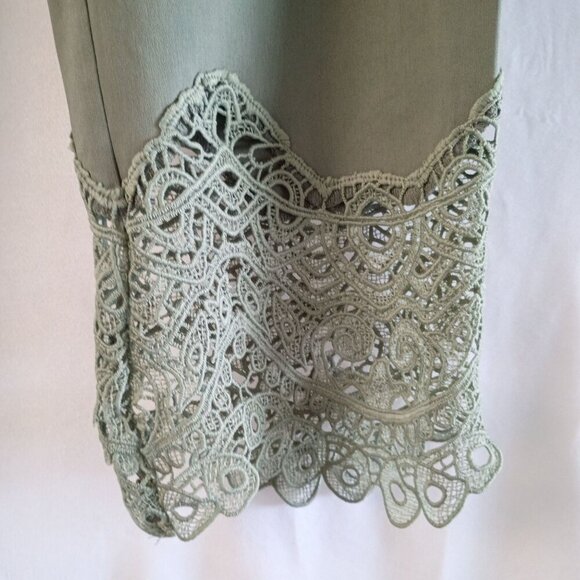 Cato Crochet Hem Pull-On Ankle Pants Size 14 Mid Rise NWT Comfy Chic - Picture 12 of 13